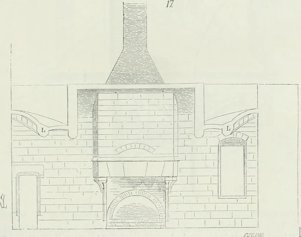 An illustration from Dictionnaire raisonné de l'architecture française du XIe au XVIe siècle, 1875, leaf 488