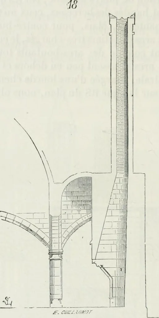 An illustration from Dictionnaire raisonné de l'architecture française du XIe au XVIe siècle, 1875, leaf 489