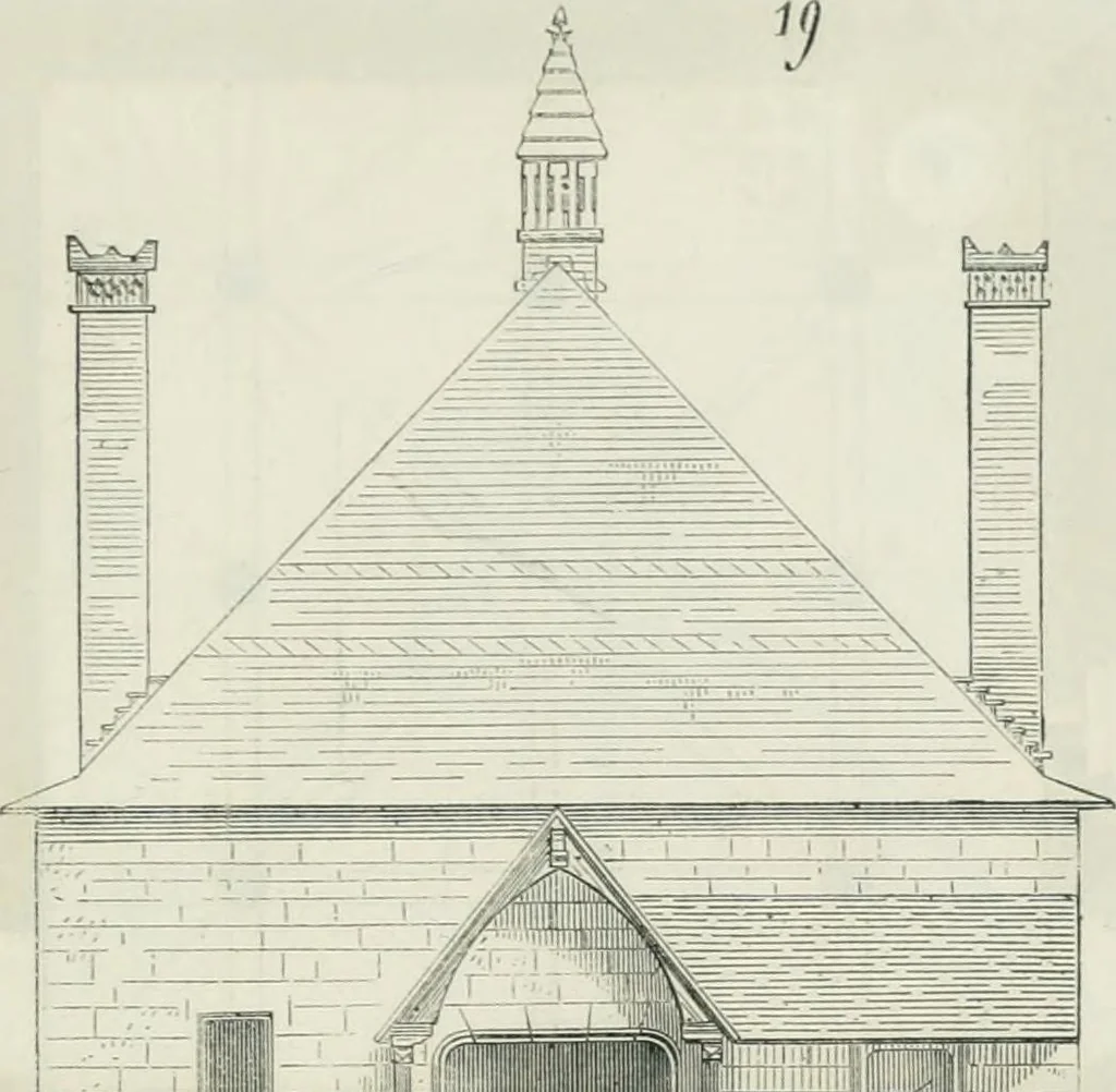 An illustration from Dictionnaire raisonné de l'architecture française du XIe au XVIe siècle, 1875, leaf 490