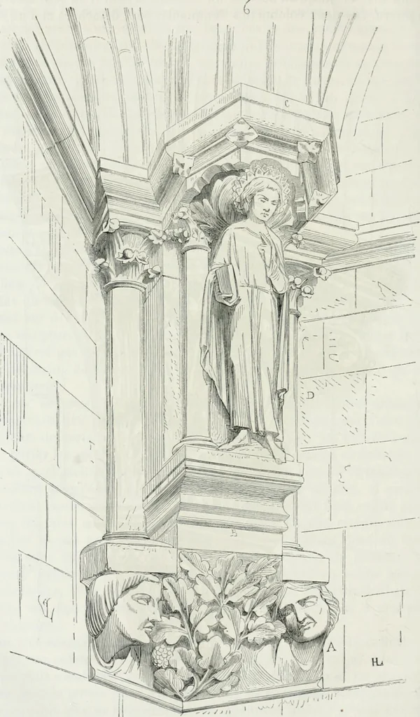 An illustration from Dictionnaire raisonné de l'architecture française du XIe au XVIe siècle, 1875, leaf 501