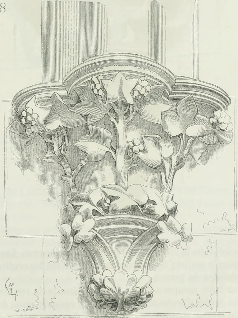 An illustration from Dictionnaire raisonné de l'architecture française du XIe au XVIe siècle, 1875, leaf 502