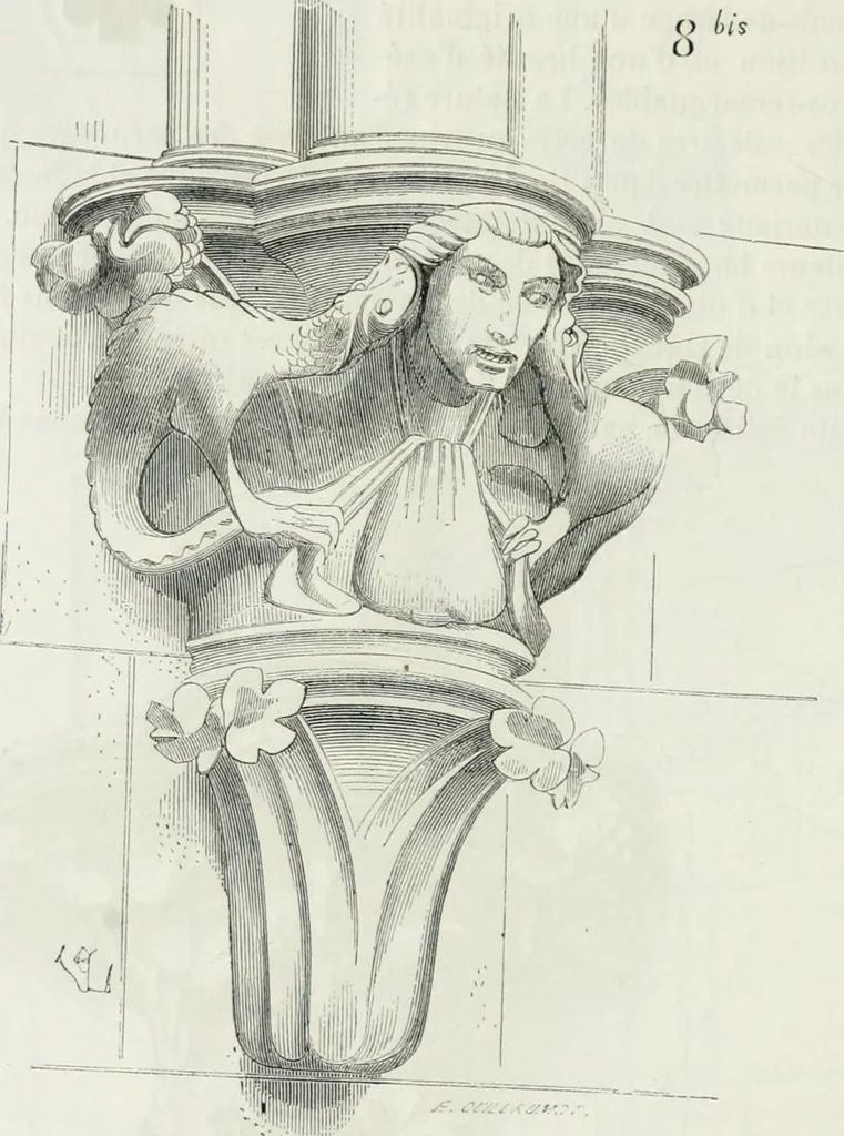 An illustration from Dictionnaire raisonné de l'architecture française du XIe au XVIe siècle, 1875, leaf 503