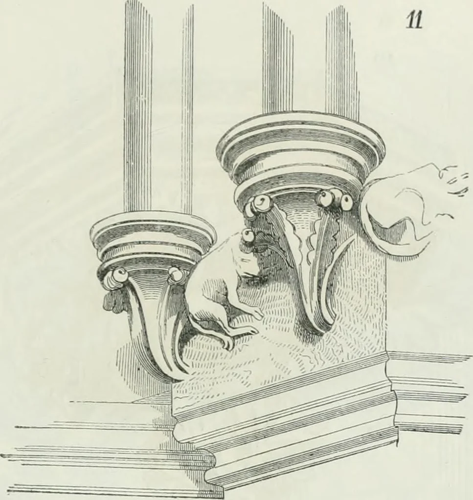 An illustration from Dictionnaire raisonné de l'architecture française du XIe au XVIe siècle, 1875, leaf 506