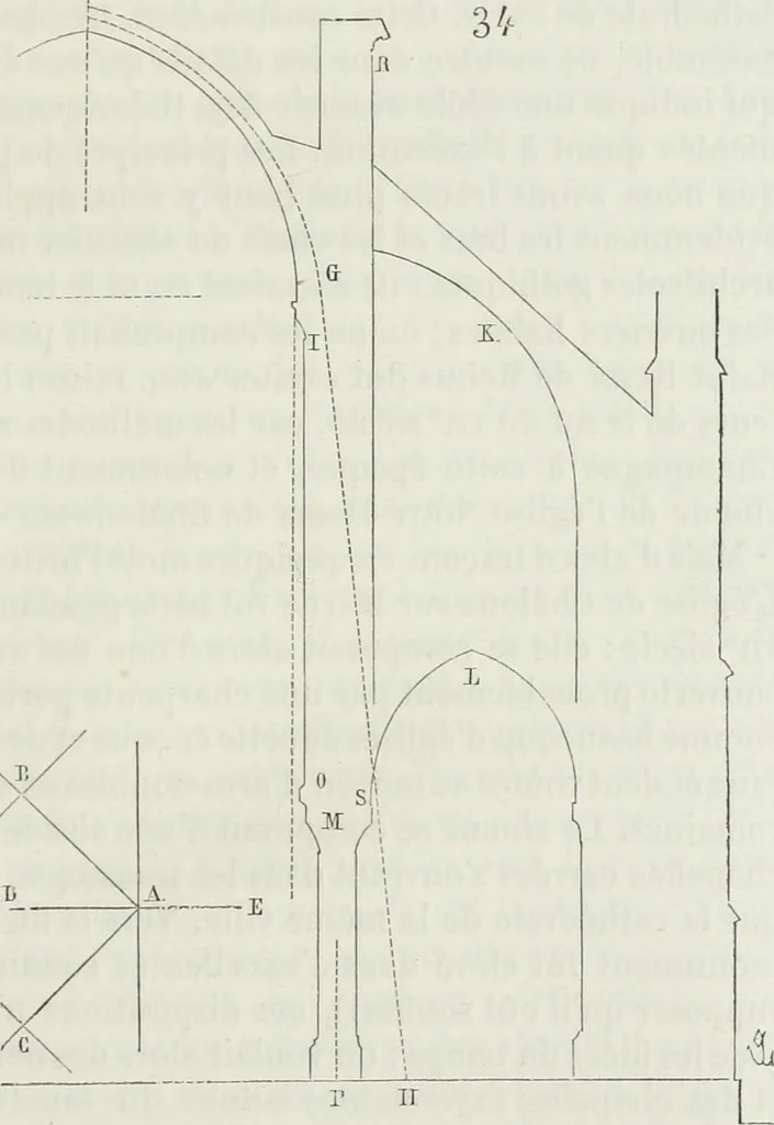 An illustration from Dictionnaire raisonné de l'architecture française du XIe au XVIe siècle, 1875, leaf 74