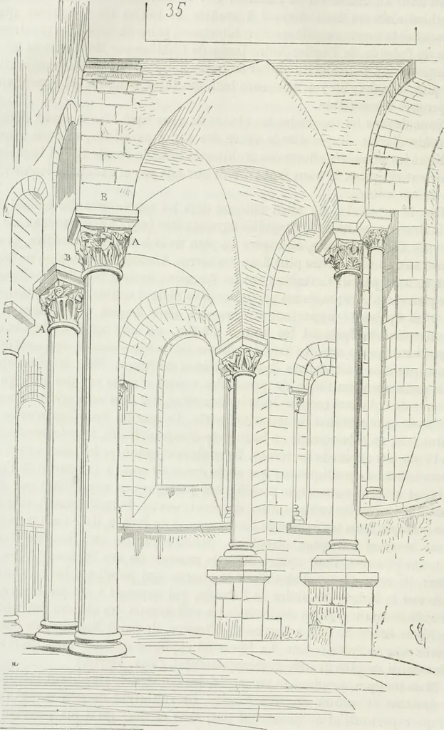 An illustration from Dictionnaire raisonné de l'architecture française du XIe au XVIe siècle, 1875, leaf 77
