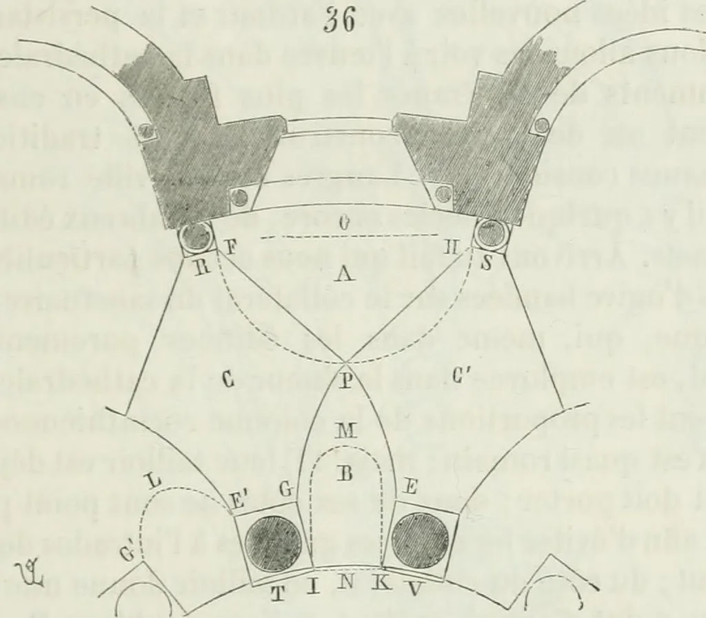 An illustration from Dictionnaire raisonné de l'architecture française du XIe au XVIe siècle, 1875, leaf 78