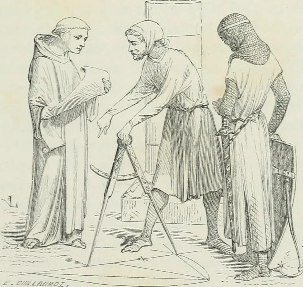 An illustration from Dictionnaire raisonné de l'architecture française du XIe au XVIe siècle, 1875, leaf 8