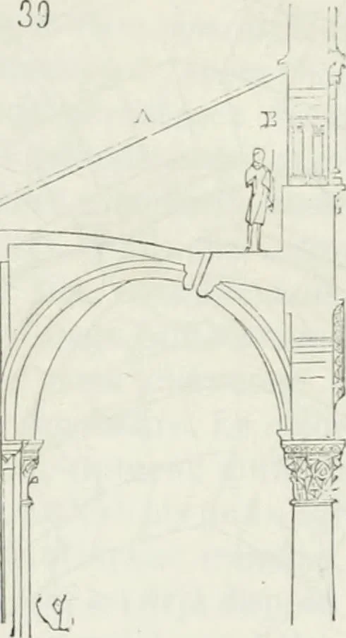 An illustration from Dictionnaire raisonné de l'architecture française du XIe au XVIe siècle, 1875, leaf 81