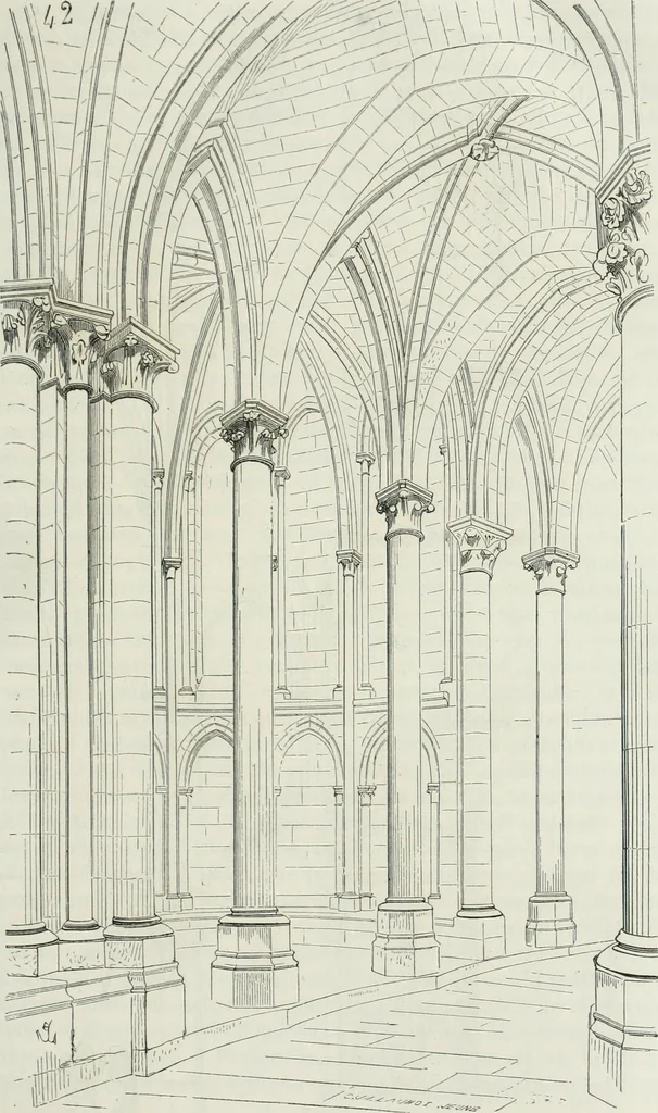 An illustration from Dictionnaire raisonné de l'architecture française du XIe au XVIe siècle, 1875, leaf 86