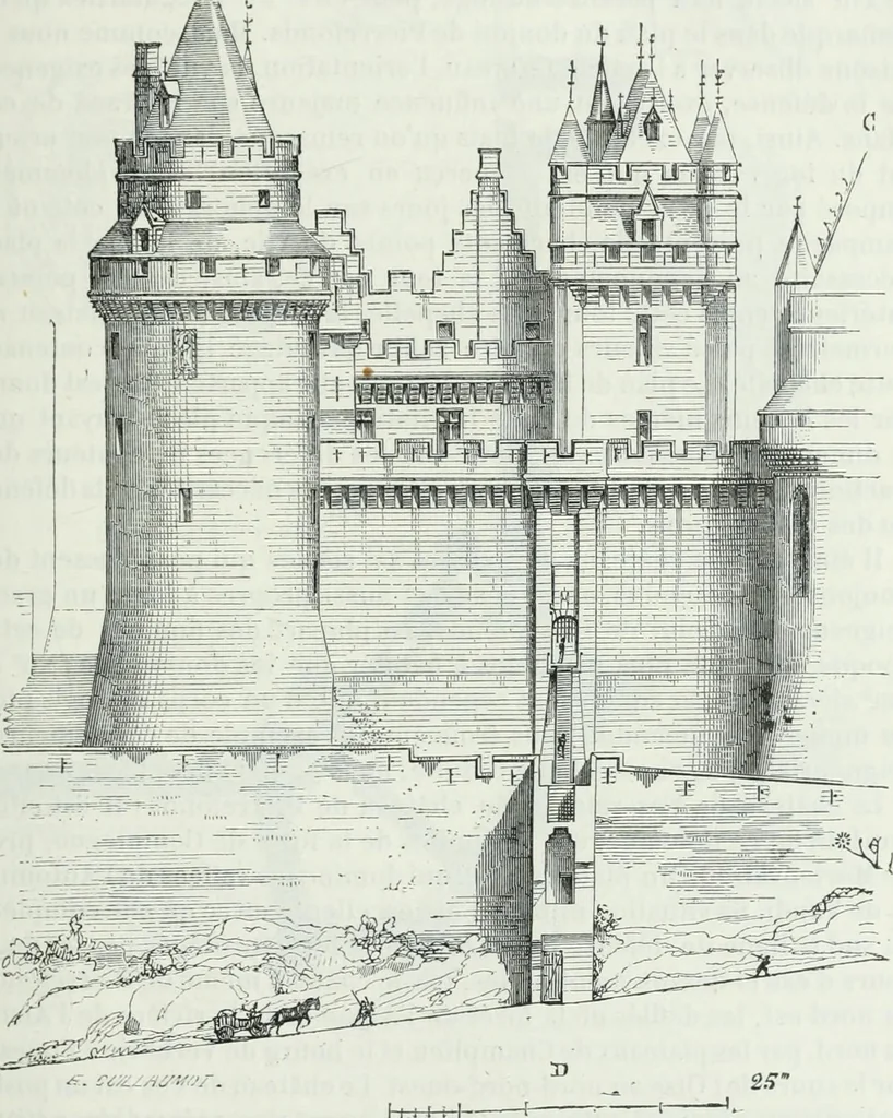 An illustration from Dictionnaire raisonné de l'architecture française du XIe au XVIe siècle, 1875, leaf 100