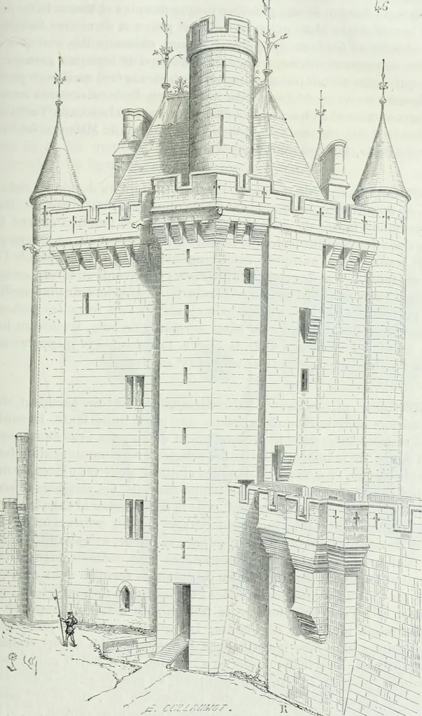 An illustration from Dictionnaire raisonné de l'architecture française du XIe au XVIe siècle, 1875, leaf 104