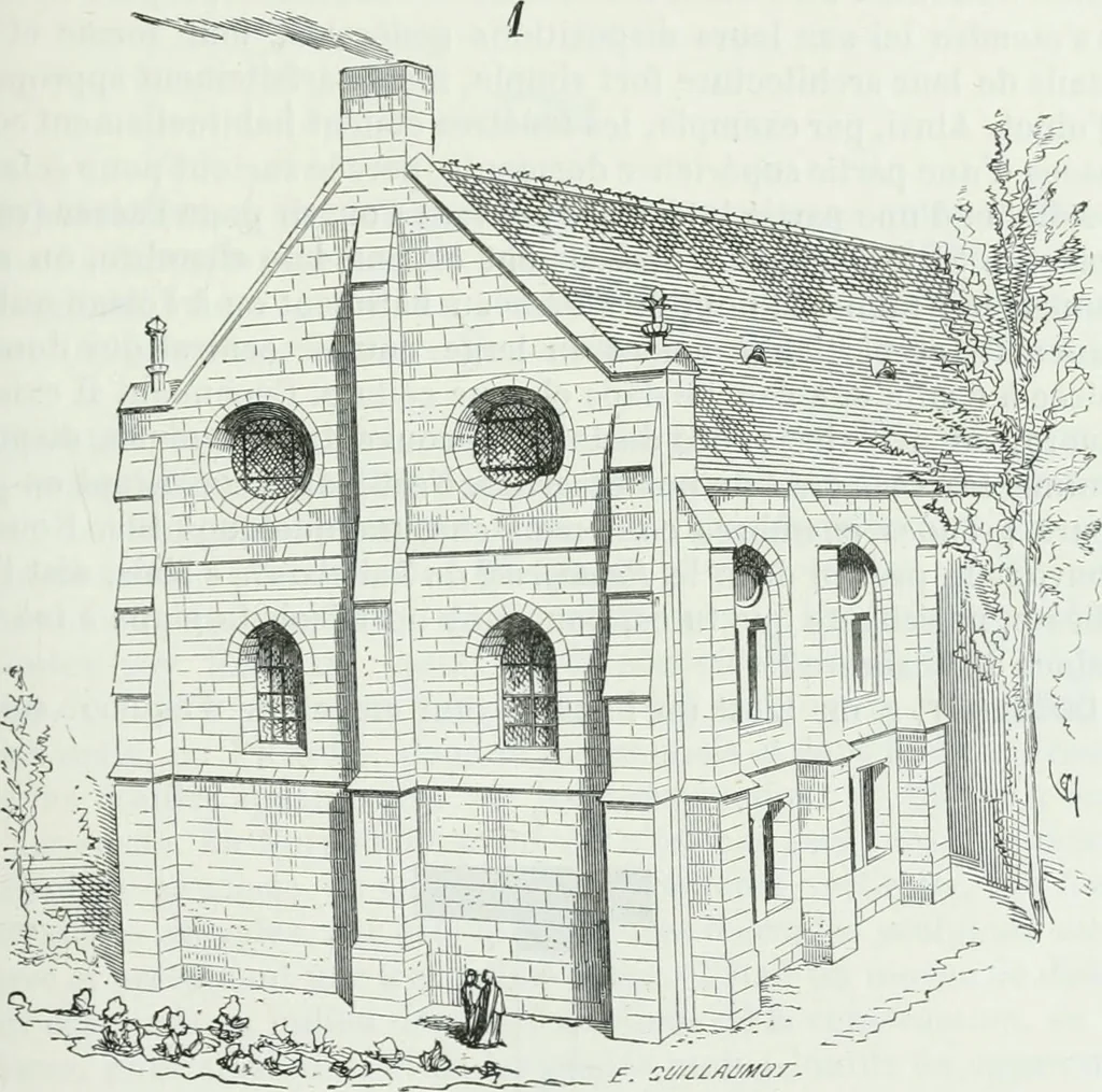 An illustration from Dictionnaire raisonné de l'architecture française du XIe au XVIe siècle, 1875, leaf 106