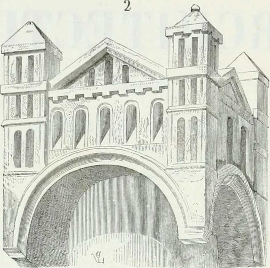 An illustration from Dictionnaire raisonné de l'architecture française du XIe au XVIe siècle, 1875, leaf 11
