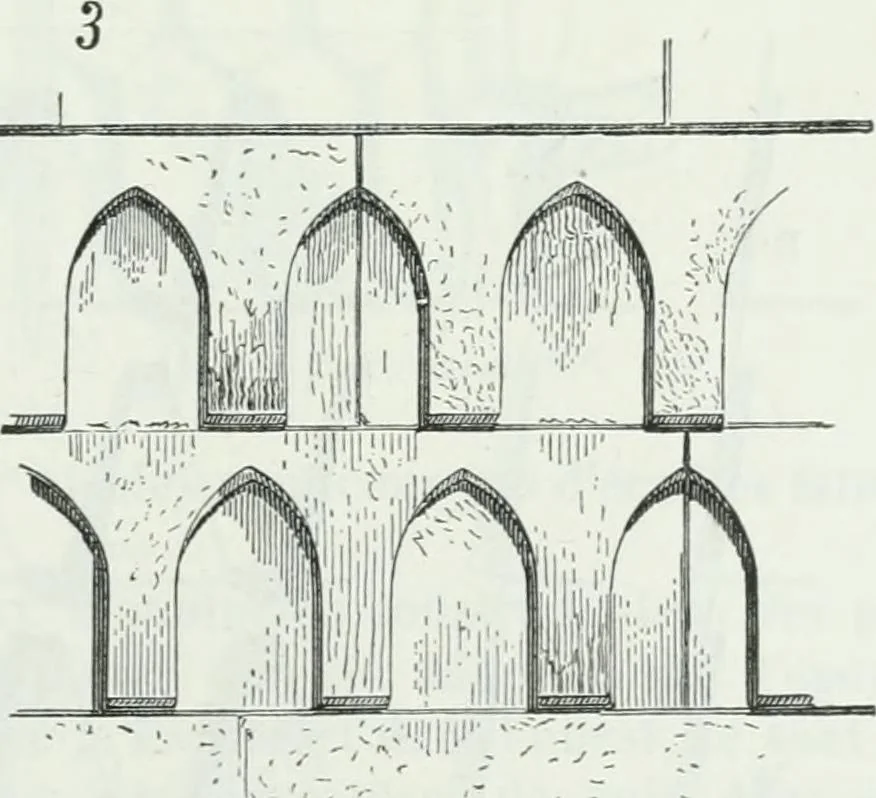 An illustration from Dictionnaire raisonné de l'architecture française du XIe au XVIe siècle, 1875, leaf 110