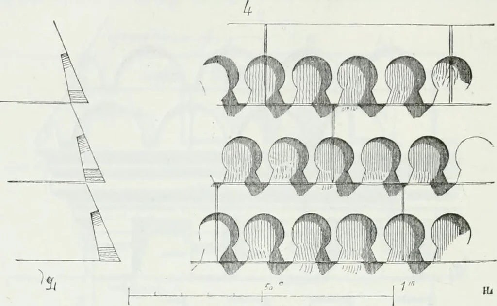 An illustration from Dictionnaire raisonné de l'architecture française du XIe au XVIe siècle, 1875, leaf 111