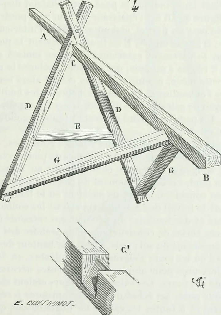 An illustration from Dictionnaire raisonné de l'architecture française du XIe au XVIe siècle, 1875, leaf 116