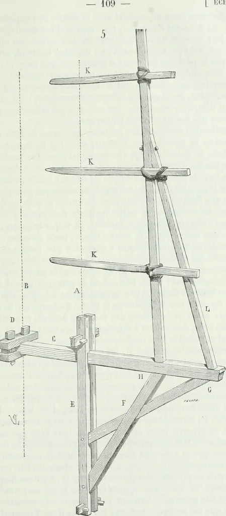 An illustration from Dictionnaire raisonné de l'architecture française du XIe au XVIe siècle, 1875, leaf 118