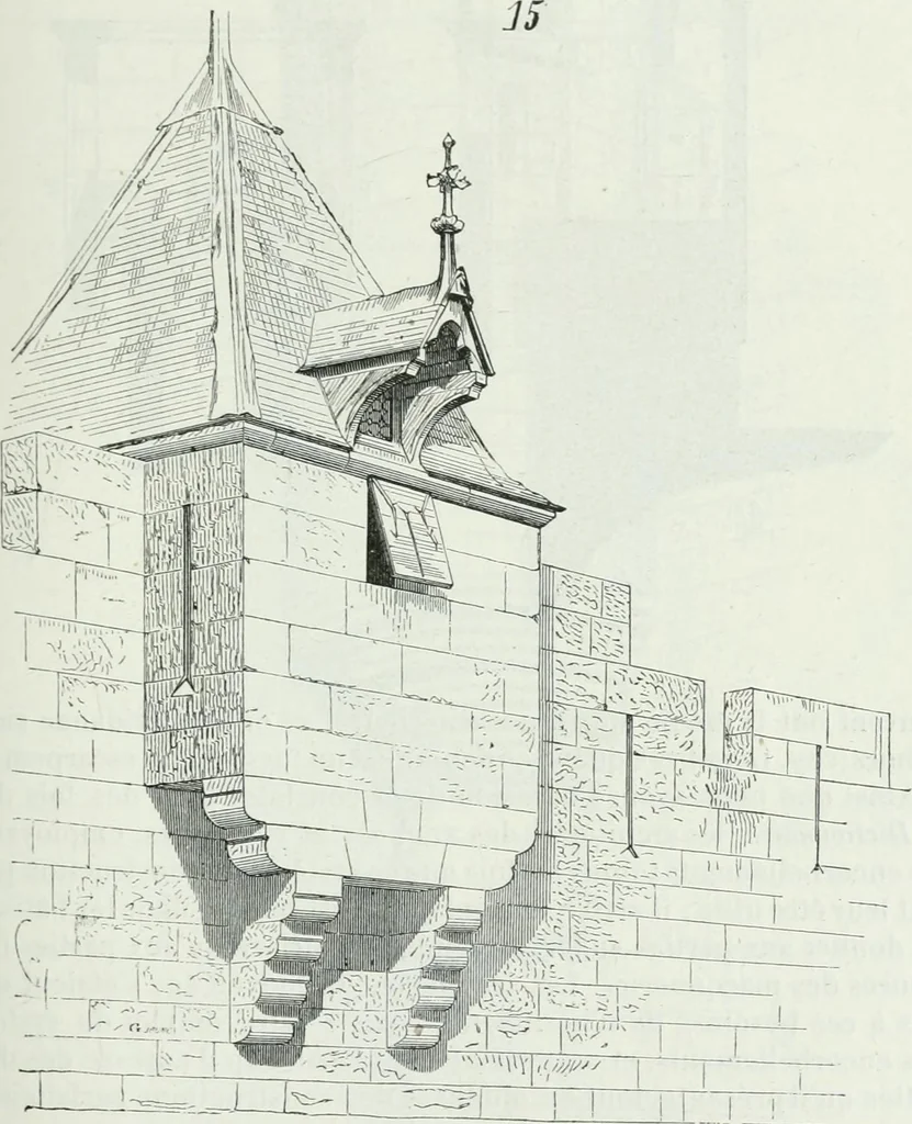 An illustration from Dictionnaire raisonné de l'architecture française du XIe au XVIe siècle, 1875, leaf 138