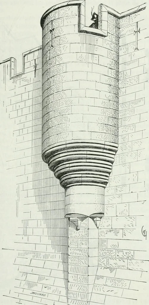 An illustration from Dictionnaire raisonné de l'architecture française du XIe au XVIe siècle, 1875, leaf 140