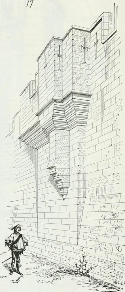 An illustration from Dictionnaire raisonné de l'architecture française du XIe au XVIe siècle, 1875, leaf 141