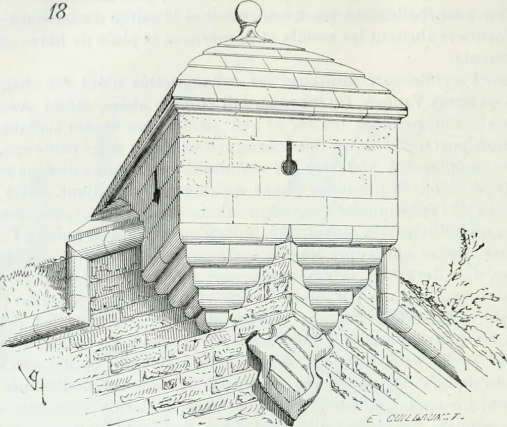 An illustration from Dictionnaire raisonné de l'architecture française du XIe au XVIe siècle, 1875, leaf 143