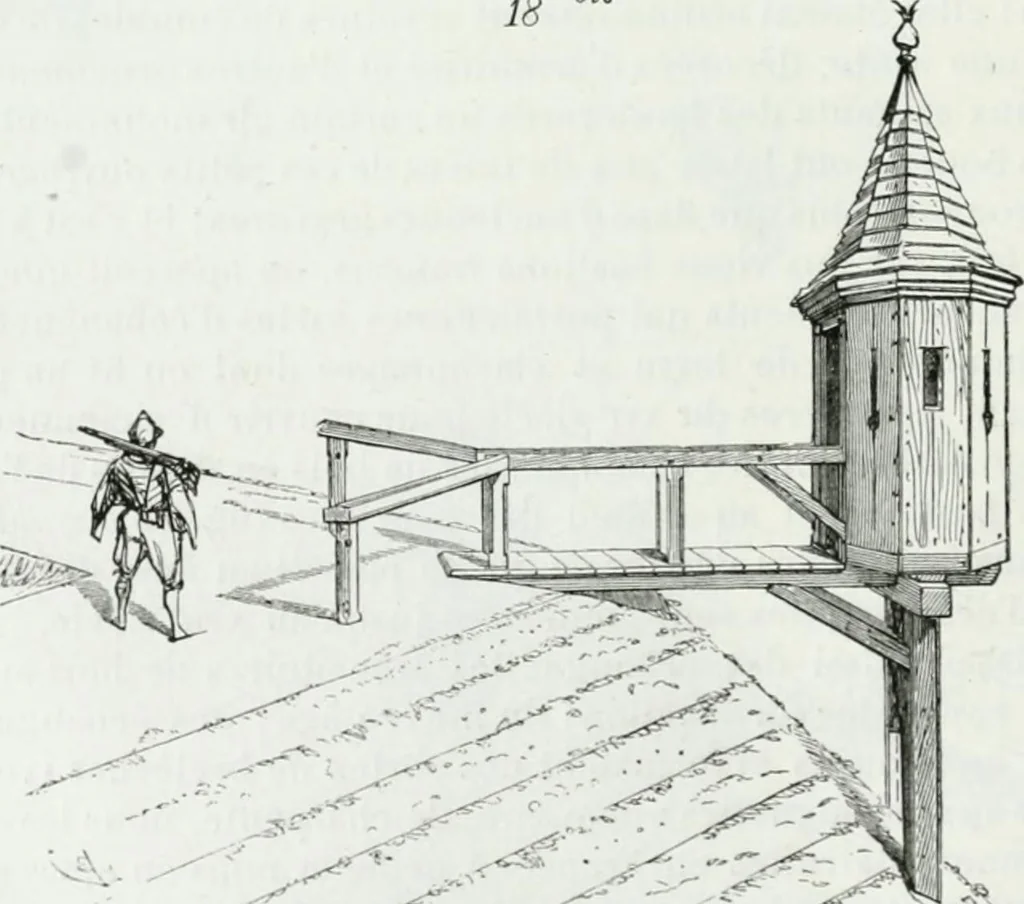 An illustration from Dictionnaire raisonné de l'architecture française du XIe au XVIe siècle, 1875, leaf 143
