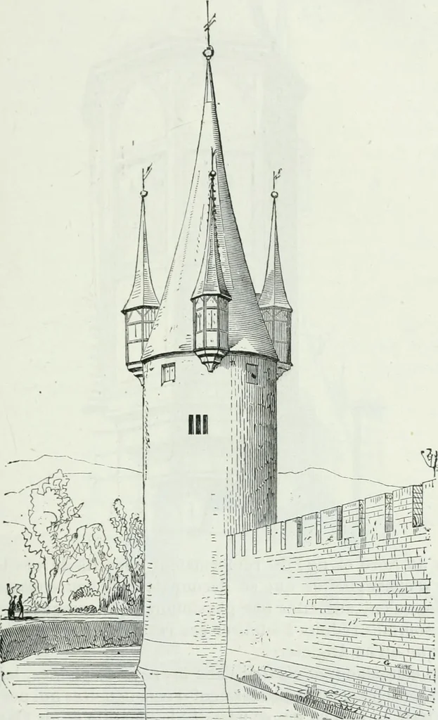 An illustration from Dictionnaire raisonné de l'architecture française du XIe au XVIe siècle, 1875, leaf 144