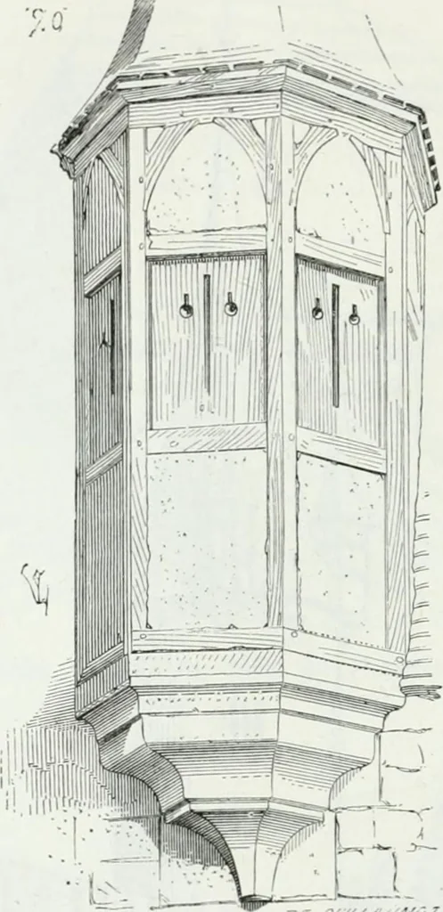 An illustration from Dictionnaire raisonné de l'architecture française du XIe au XVIe siècle, 1875, leaf 145