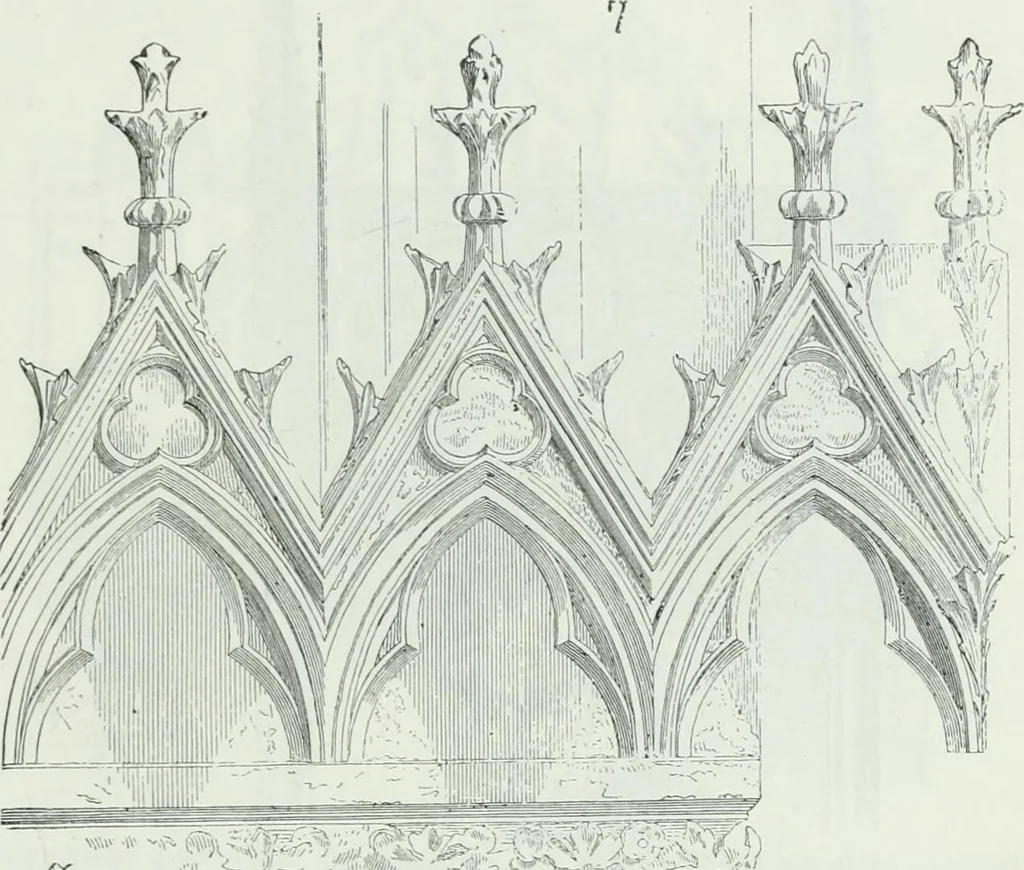 An illustration from Dictionnaire raisonné de l'architecture française du XIe au XVIe siècle, 1875, leaf 16