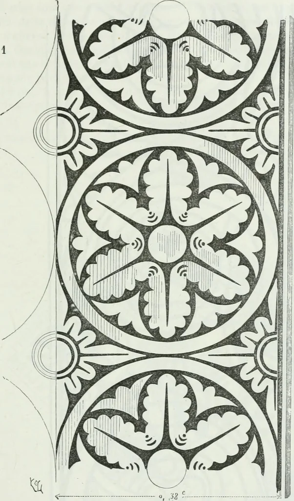 An illustration from Dictionnaire raisonné de l'architecture française du XIe au XVIe siècle, 1875, leaf 20
