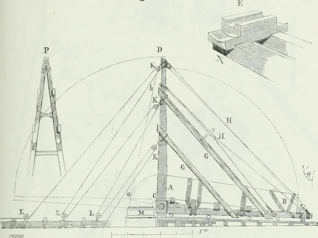 An illustration from Dictionnaire raisonné de l'architecture française du XIe au XVIe siècle, 1875, leaf 222