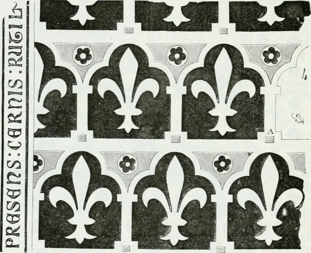 An illustration from Dictionnaire raisonné de l'architecture française du XIe au XVIe siècle, 1875, leaf 25