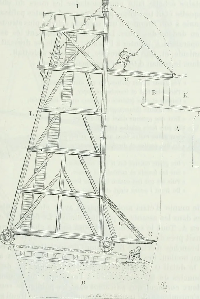 An illustration from Dictionnaire raisonné de l'architecture française du XIe au XVIe siècle, 1875, leaf 274