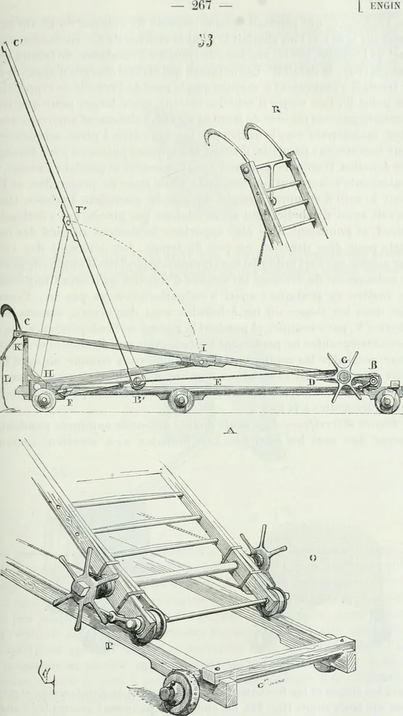 An illustration from Dictionnaire raisonné de l'architecture française du XIe au XVIe siècle, 1875, leaf 276