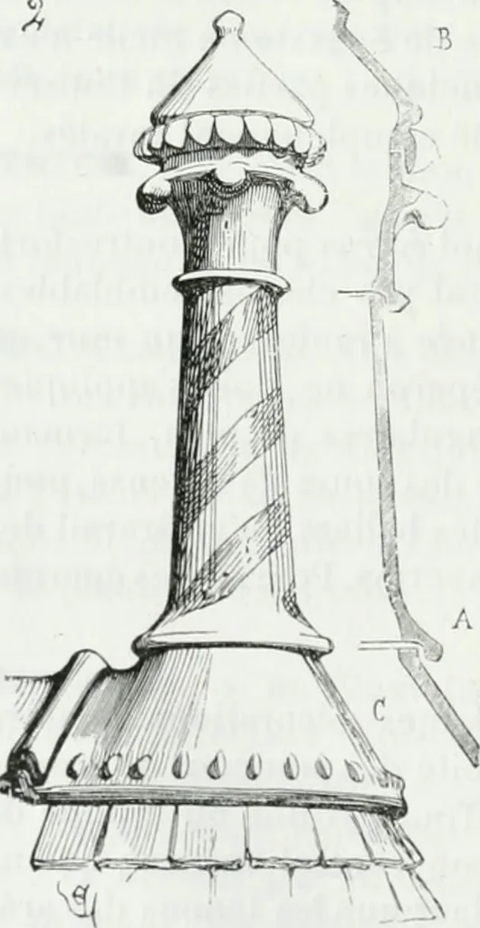 An illustration from Dictionnaire raisonné de l'architecture française du XIe au XVIe siècle, 1875, leaf 281