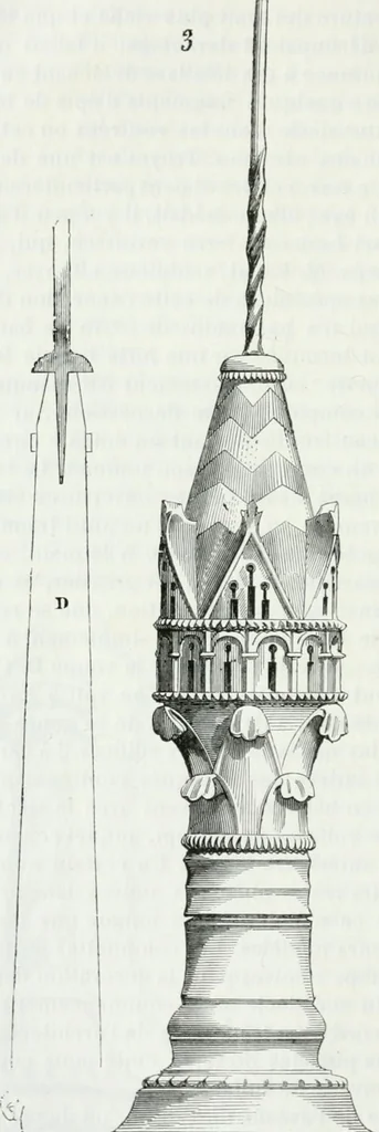 An illustration from Dictionnaire raisonné de l'architecture française du XIe au XVIe siècle, 1875, leaf 283