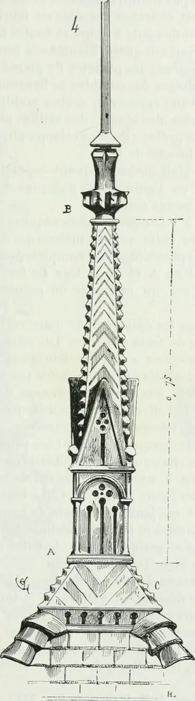 An illustration from Dictionnaire raisonné de l'architecture française du XIe au XVIe siècle, 1875, leaf 284