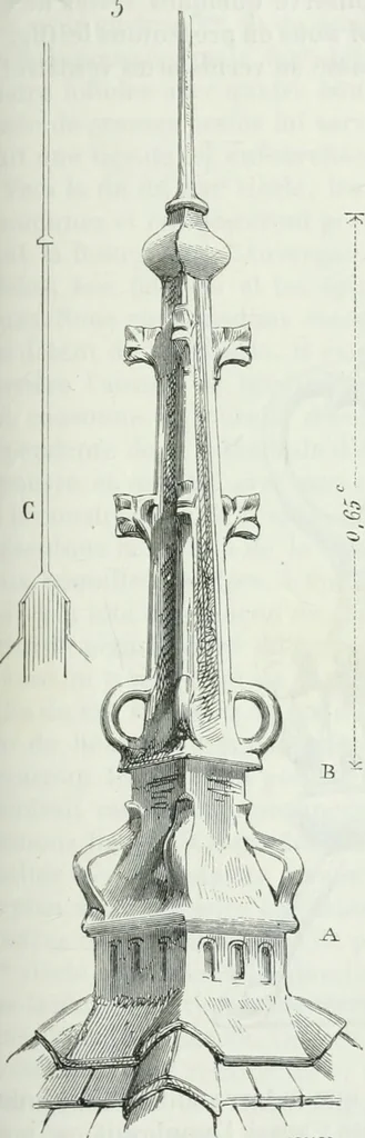 An illustration from Dictionnaire raisonné de l'architecture française du XIe au XVIe siècle, 1875, leaf 286