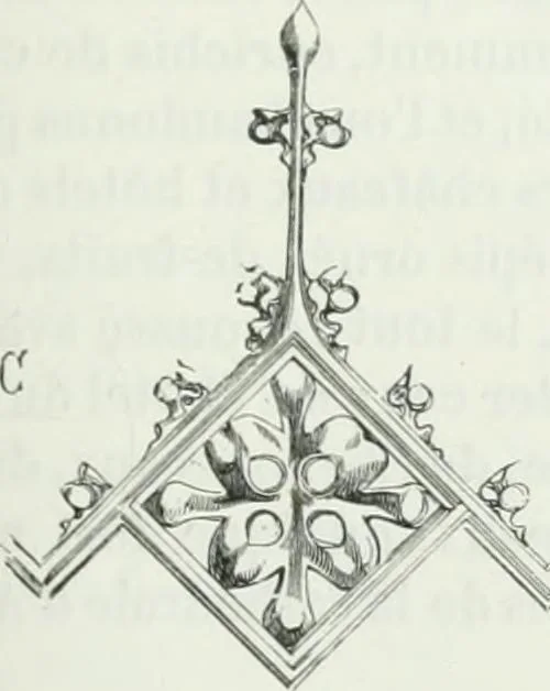 An illustration from Dictionnaire raisonné de l'architecture française du XIe au XVIe siècle, 1875, leaf 292