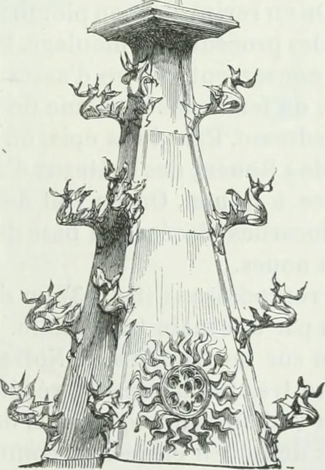 An illustration from Dictionnaire raisonné de l'architecture française du XIe au XVIe siècle, 1875, leaf 292