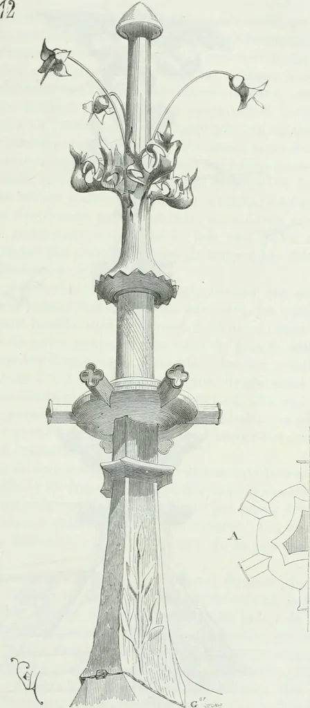 An illustration from Dictionnaire raisonné de l'architecture française du XIe au XVIe siècle, 1875, leaf 294