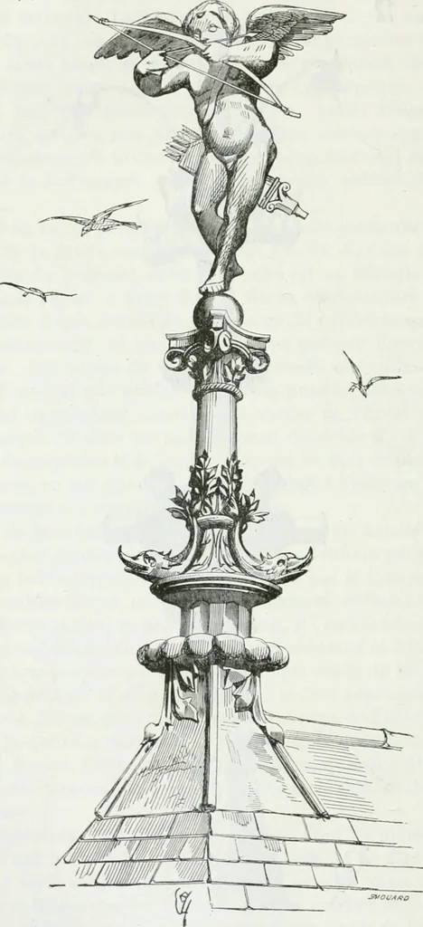 An illustration from Dictionnaire raisonné de l'architecture française du XIe au XVIe siècle, 1875, leaf 295