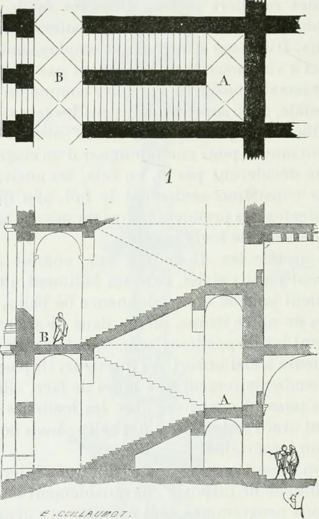 An illustration from Dictionnaire raisonné de l'architecture française du XIe au XVIe siècle, 1875, leaf 297