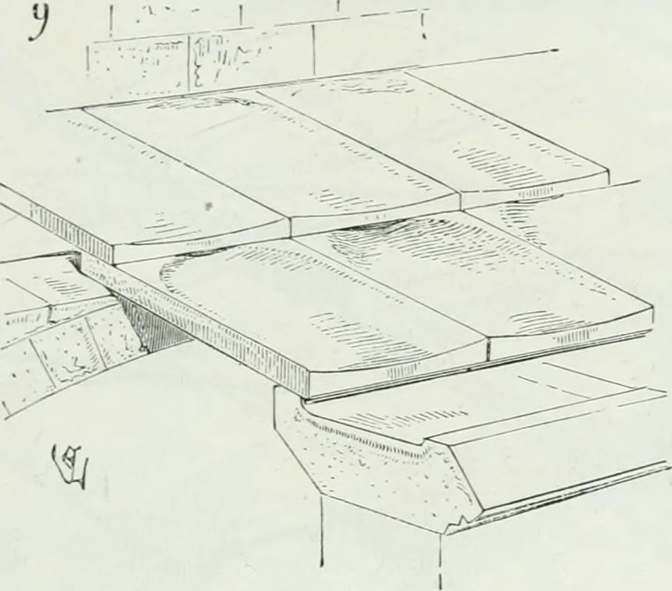 An illustration from Dictionnaire raisonné de l'architecture française du XIe au XVIe siècle, 1875, leaf 30
