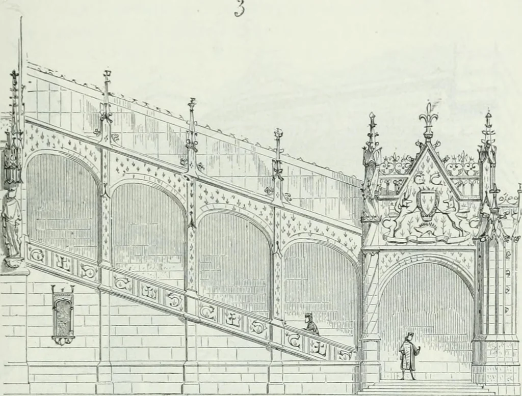 An illustration from Dictionnaire raisonné de l'architecture française du XIe au XVIe siècle, 1875, leaf 300
