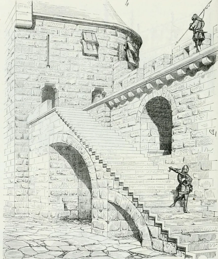 An illustration from Dictionnaire raisonné de l'architecture française du XIe au XVIe siècle, 1875, leaf 301