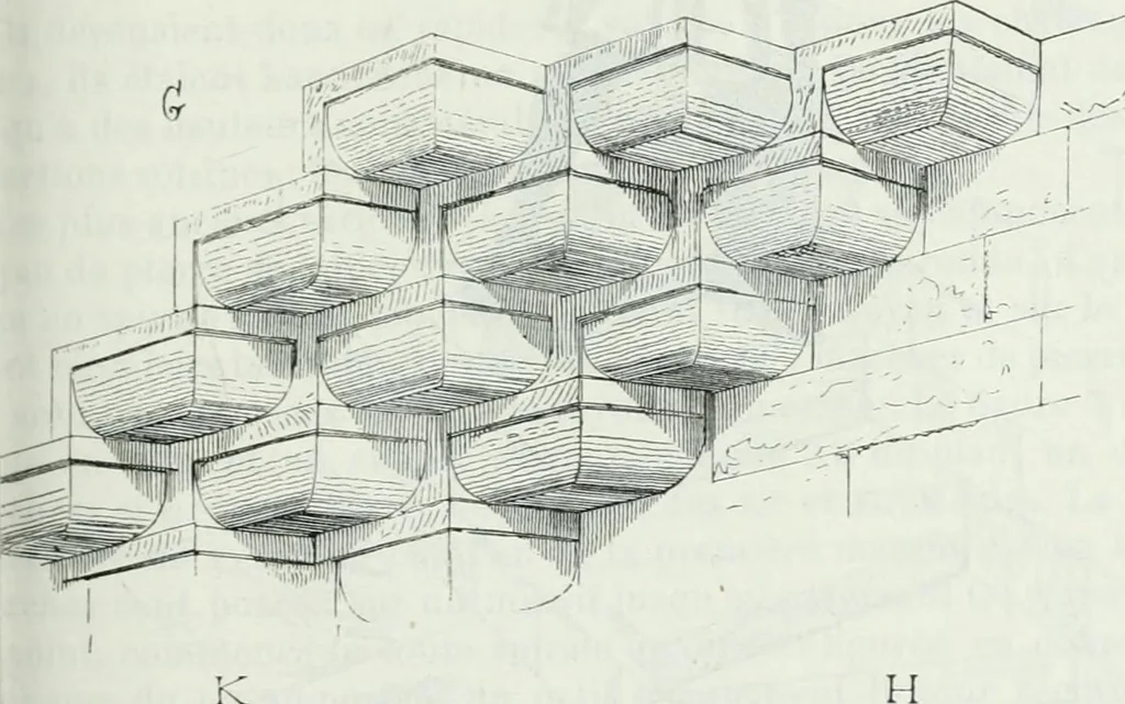 An illustration from Dictionnaire raisonné de l'architecture française du XIe au XVIe siècle, 1875, leaf 302