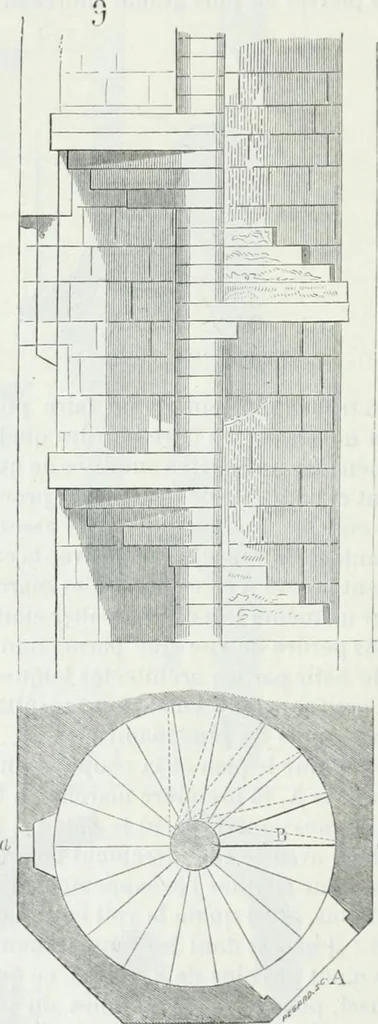 An illustration from Dictionnaire raisonné de l'architecture française du XIe au XVIe siècle, 1875, leaf 307