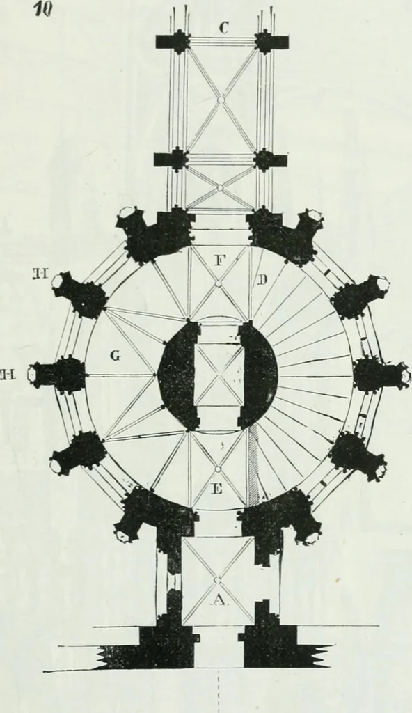 An illustration from Dictionnaire raisonné de l'architecture française du XIe au XVIe siècle, 1875, leaf 312