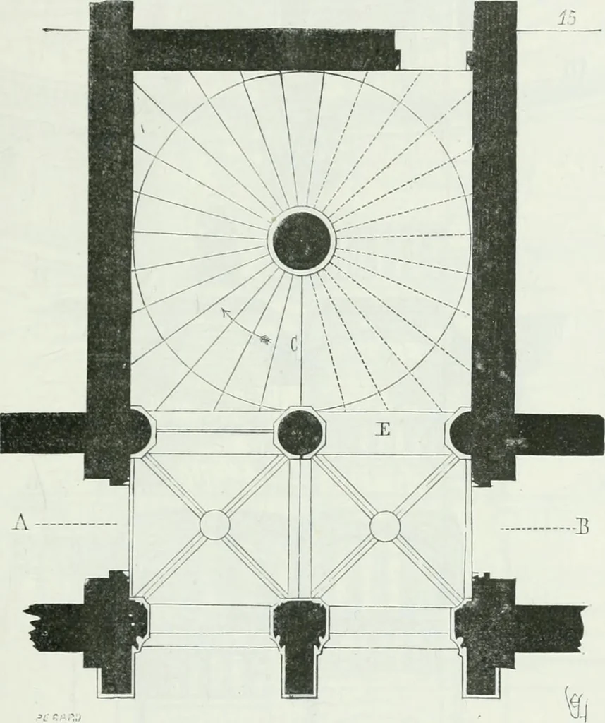 An illustration from Dictionnaire raisonné de l'architecture française du XIe au XVIe siècle, 1875, leaf 318